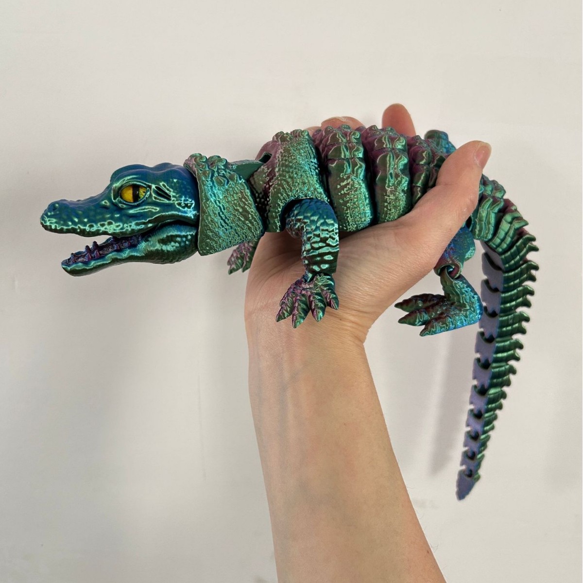 3D Printing Gif - Krokodyl drukowany w technologii 3D z