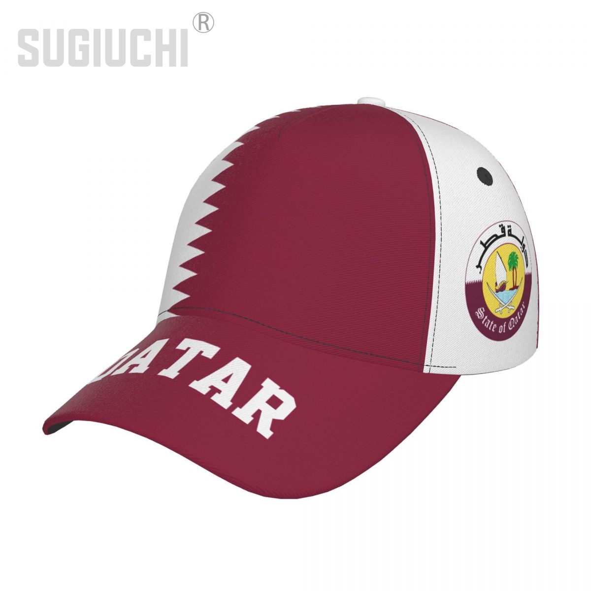 3D Printing Qatar - Unisexowa czapka baseballowa 3D z flagą