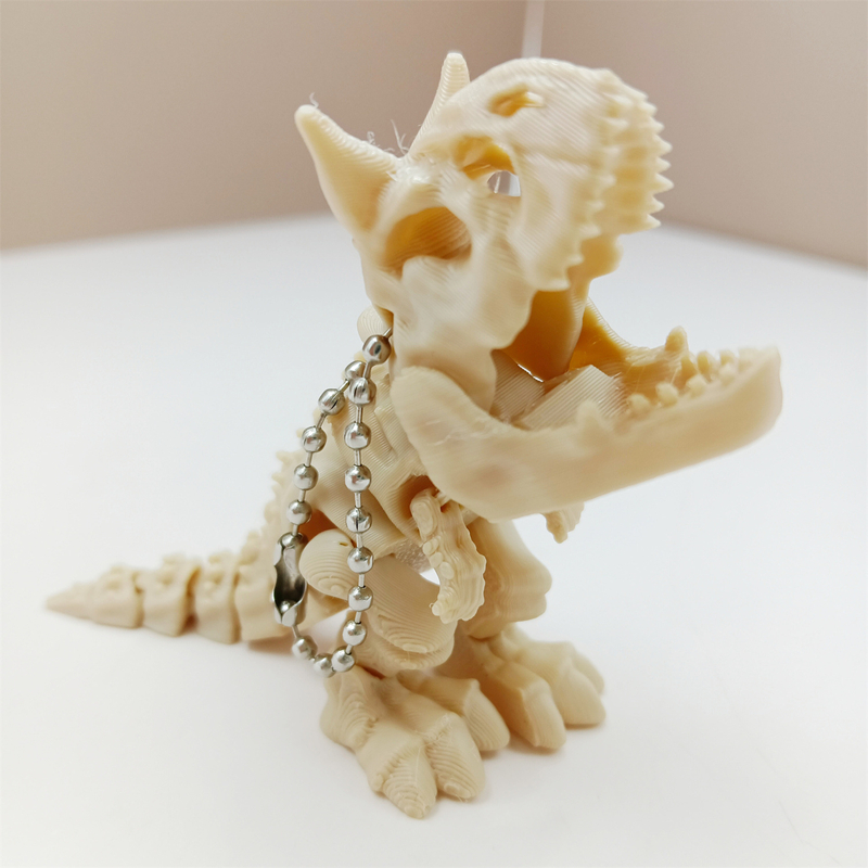 3D Printing Gif - Model szkieletu Tyrannosaurus Rexa drukowany w