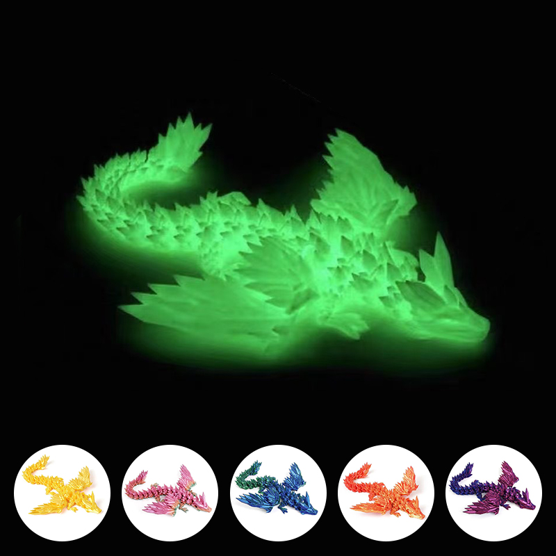 3D Printing Gif - Dinozaur drukowany w 3D, ruchoma figurka