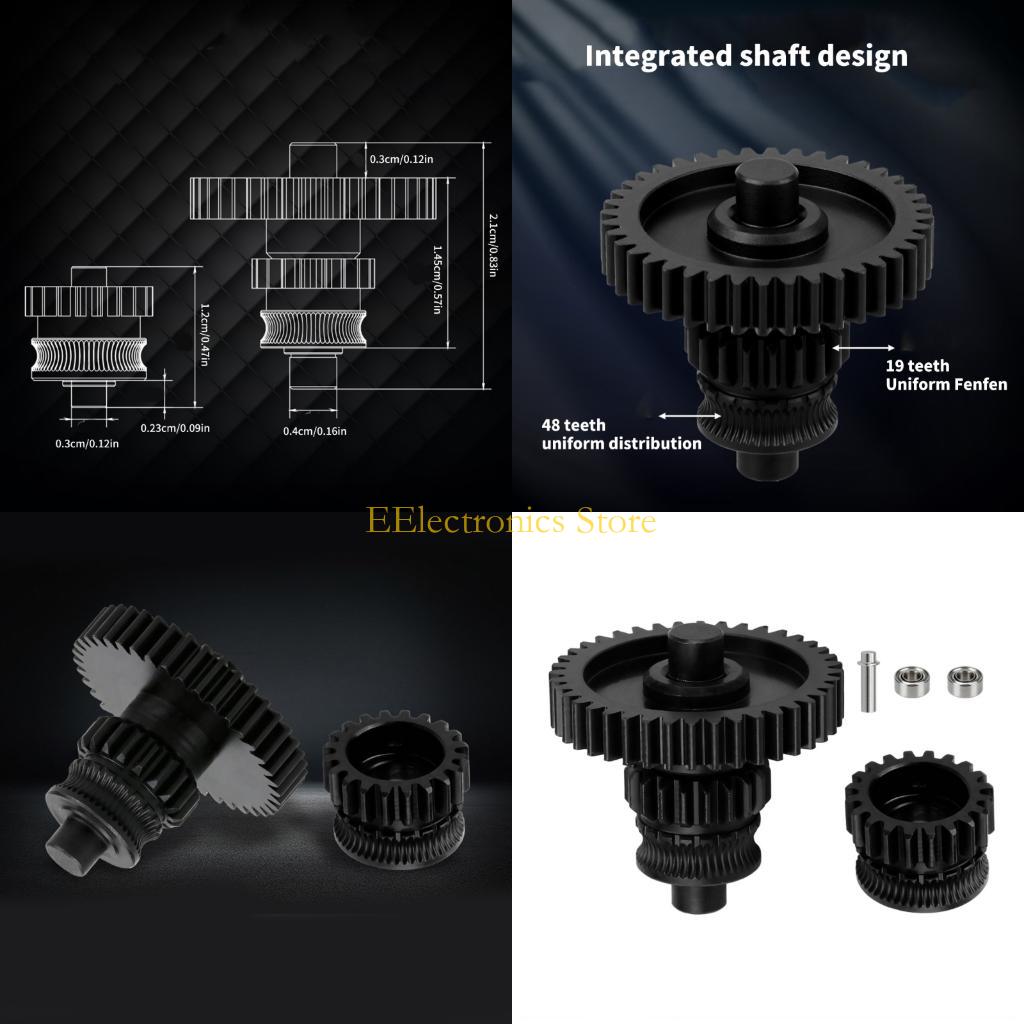 3D Printing Result - Zestaw przekładni metalowej wytłaczarki B03C o