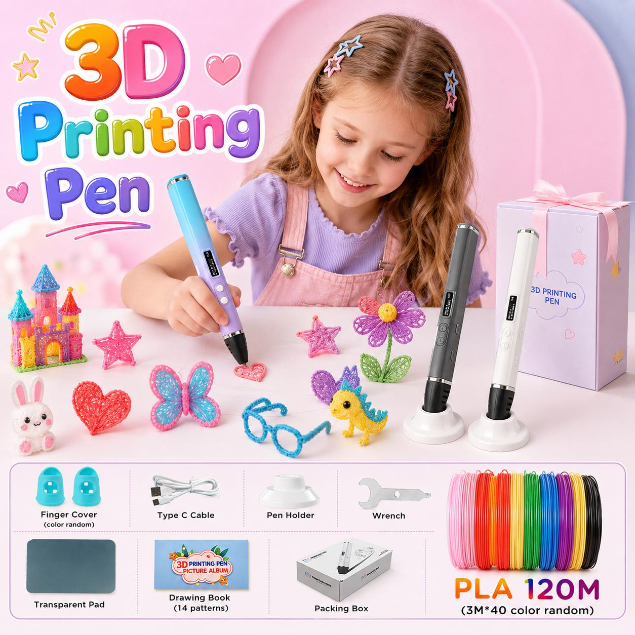 3D Printing Filament - Długopis 3D dla dzieci z ładowaniem