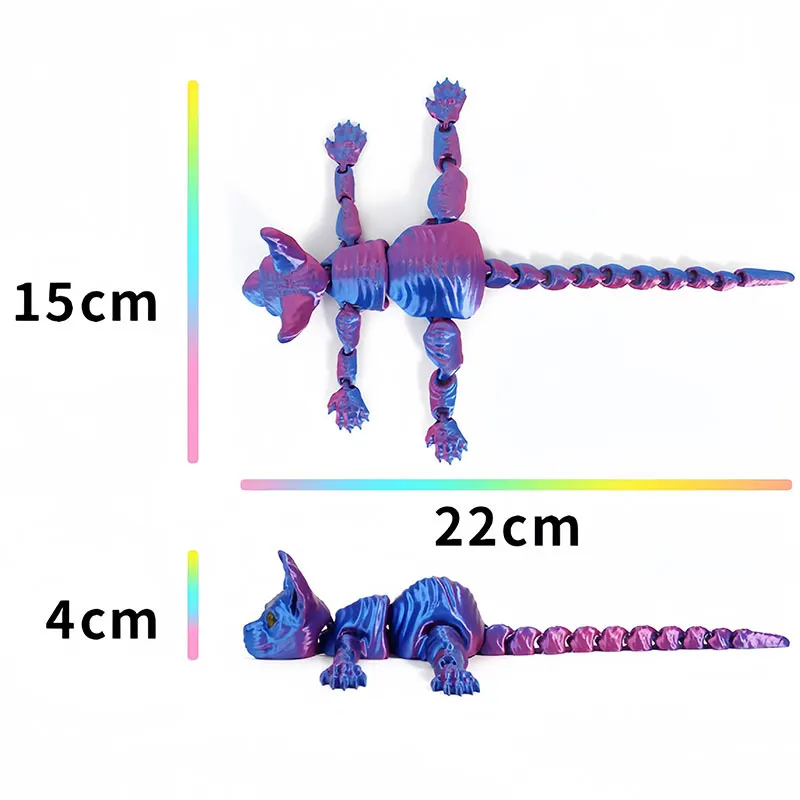 Kot z nadrukiem 3D Realistyczn – 3D Printing Gif recenzja i cena
