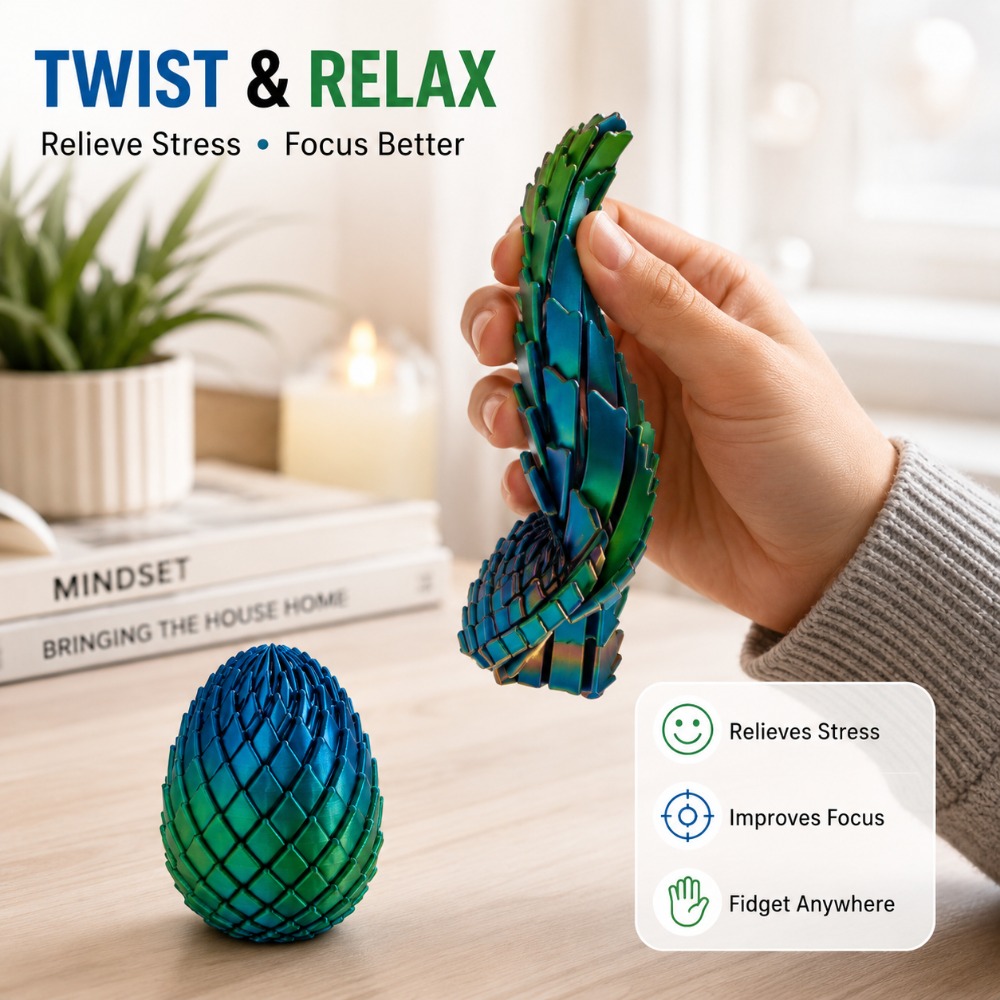 Drukowana w 3D skręcona jajko  – 3D Printing Gif recenzja i cena