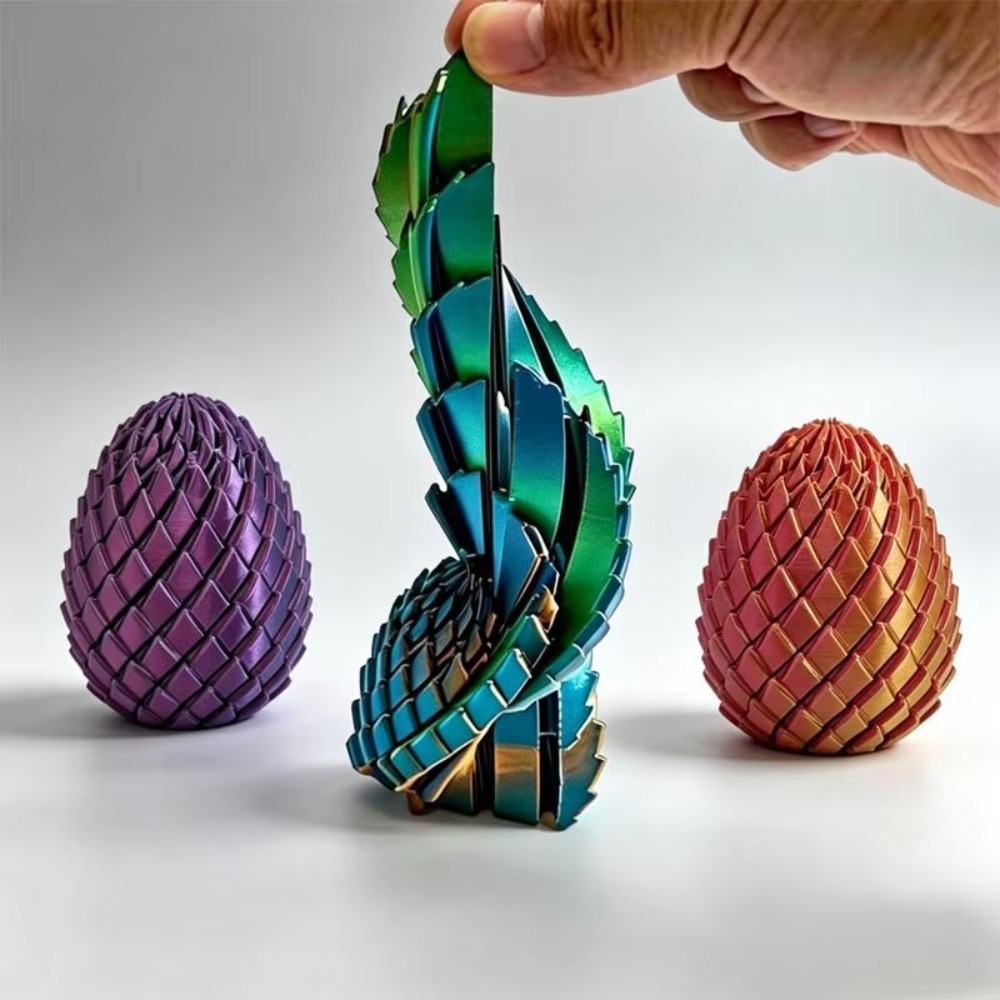 Drukowana w 3D skręcona jajko  – 3D Printing Gif recenzja i cena